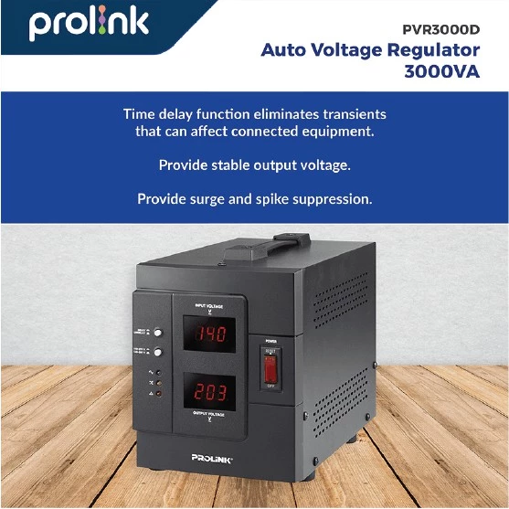 Prolink Stabilizer 3000VA Automatic Voltage Regulator l AVR l Relay Controlled l Stavolt l (DUS JELEK) - Gambar 2