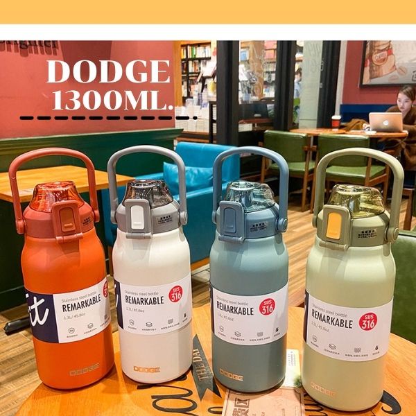 Water Bottle DODGE Capacity 1300ml. Keep Cool For 18-24 Hours. | Shopee ...