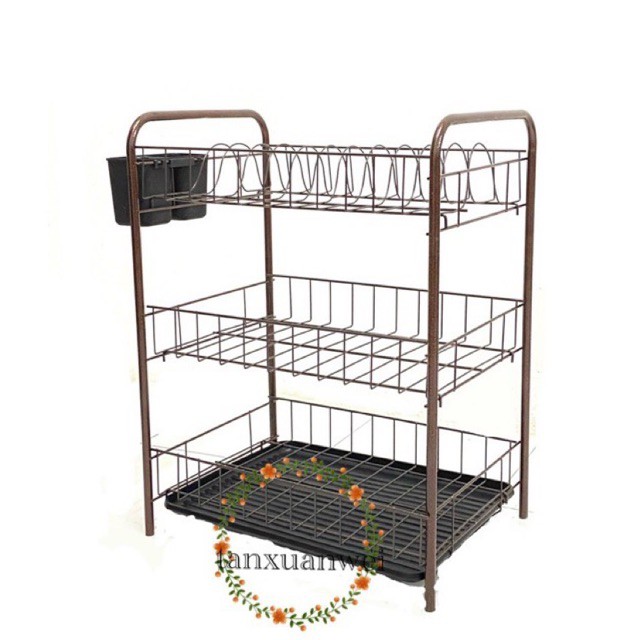 3 Levels Of Iron Tier rack/Bowl rack/Kitchen rack/storage systemdish ...