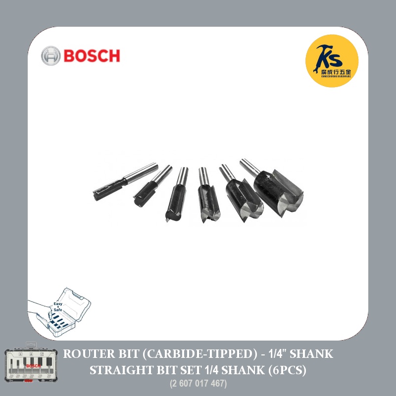 Cmt 900.005.01 5 -piece Straight Bit Set Hw S=8 - View #10