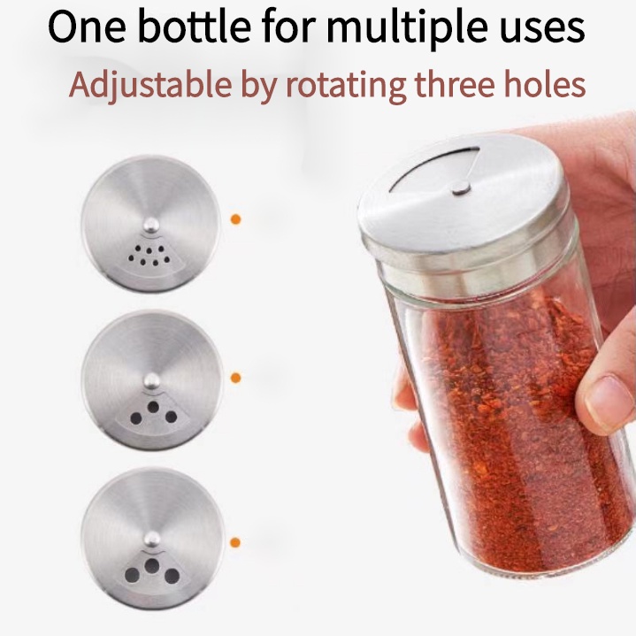 6PC Salt and Pepper Shakers Spice Container Plastic Does Not Contain ...
