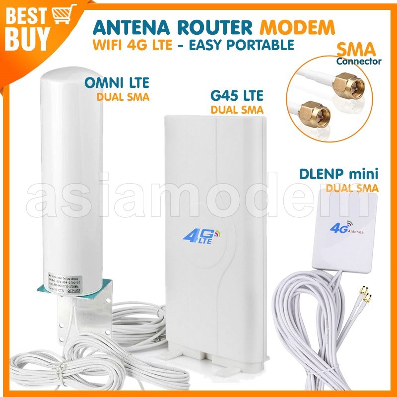 Bingfu Antenna 4G LTE Esterna 5 DBi SMA Maschio Impermeabile - Foto 4
