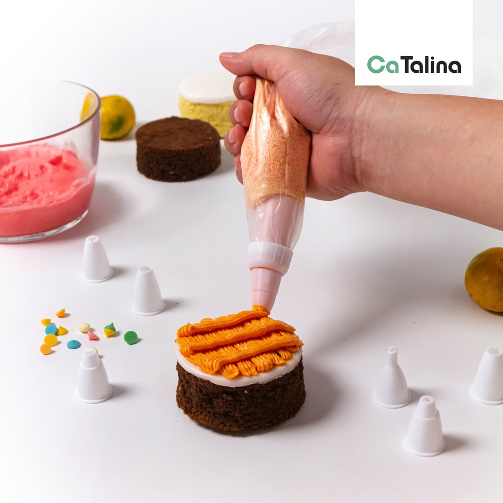 Spuit Dekorasi Kue 8 Pcs Icing Pipping Bag Set + Spuit Cake - Gambar 4