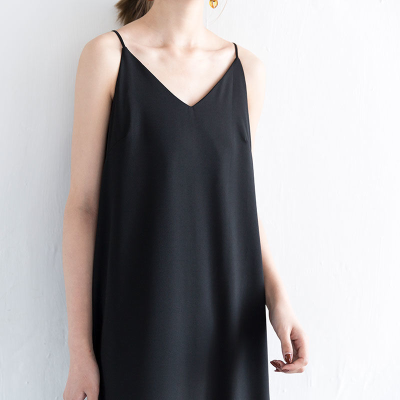 【High Quality】VCollar Slip Dress Spring and Summer Women's Clothing