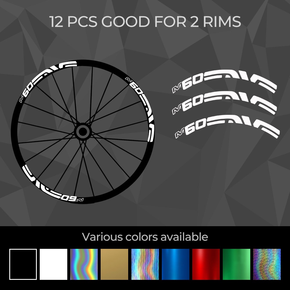 enve-m-series-60 | 26 | 27.5 | 29 | Wheel Rim Decal Sticker Vinyl For ...