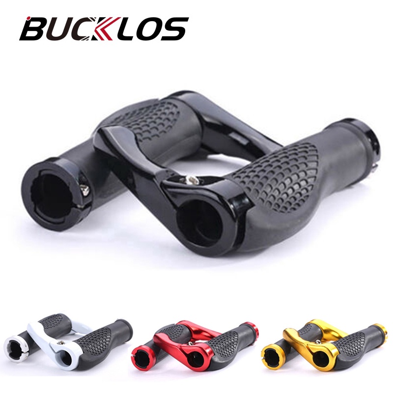 BUCKLOS Ergon Grip Bicycle Handlebar Grips with Lock Ring Nonslip Mtb