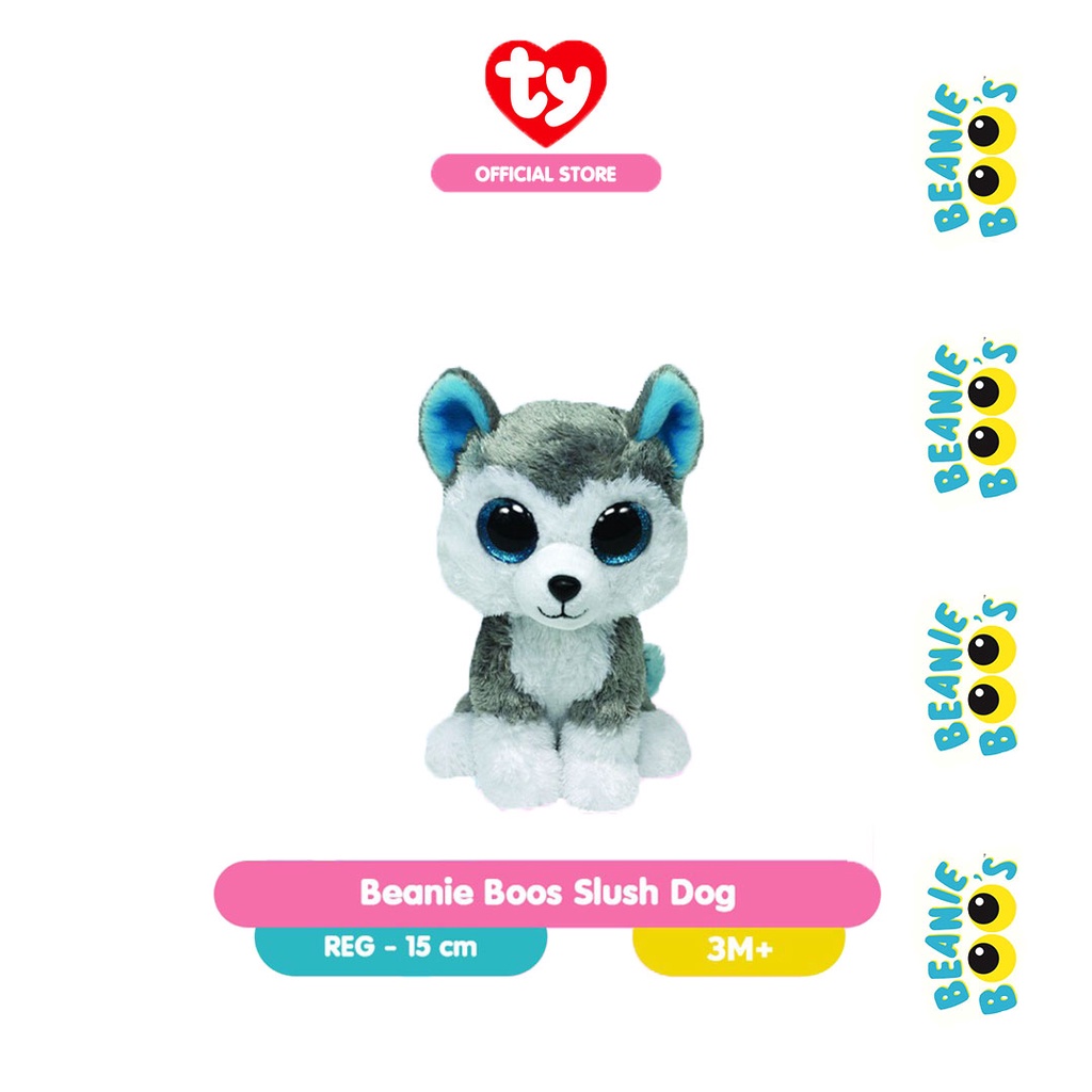 Ty Beanie Boos Slush Dog Regular Stuffed Dog Shopee Singapore