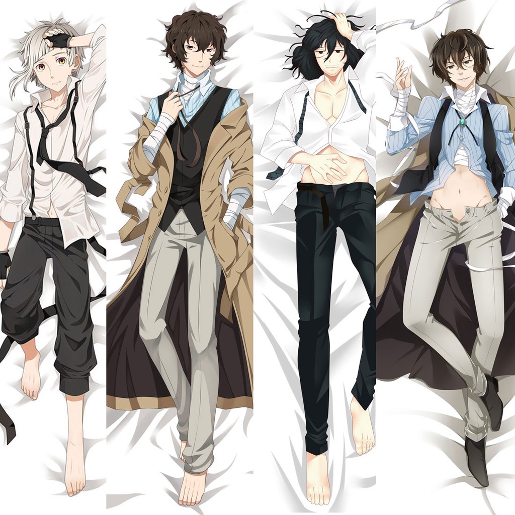 50*150cm Bungo Stray Dogs Dakimakura Anime Otaku Hug Body Pillow Case ...