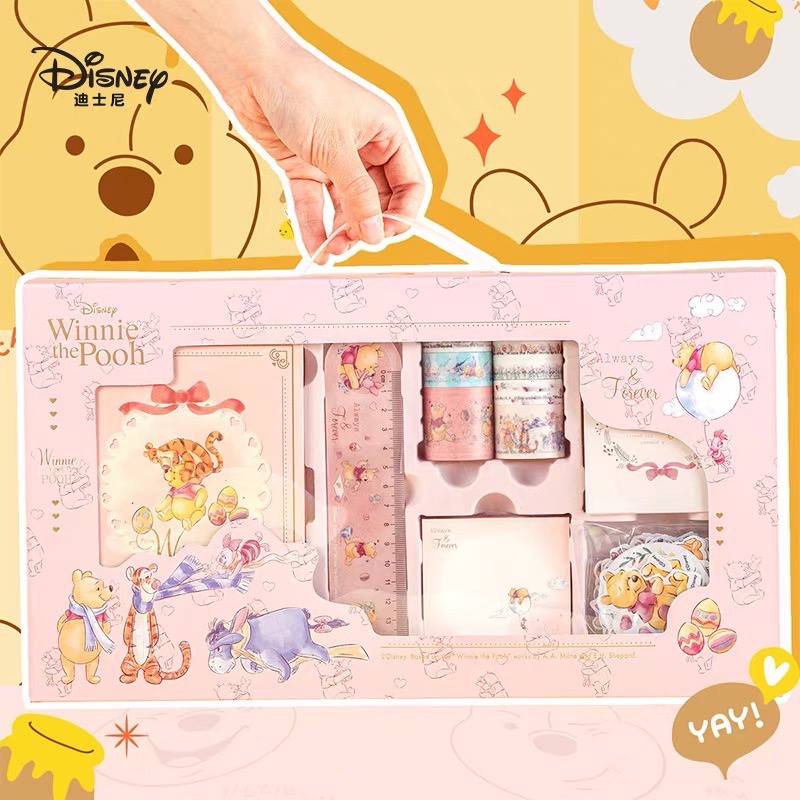 Winnie the Pooh series Diary Decoration Set Stationary Set | Shopee ...