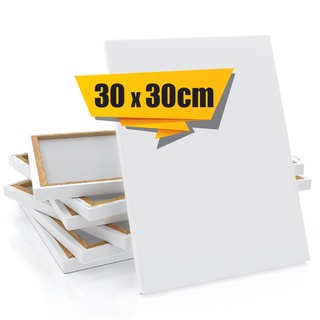 SG White Blank Art Canvas Wooden Framed Artist Plain White