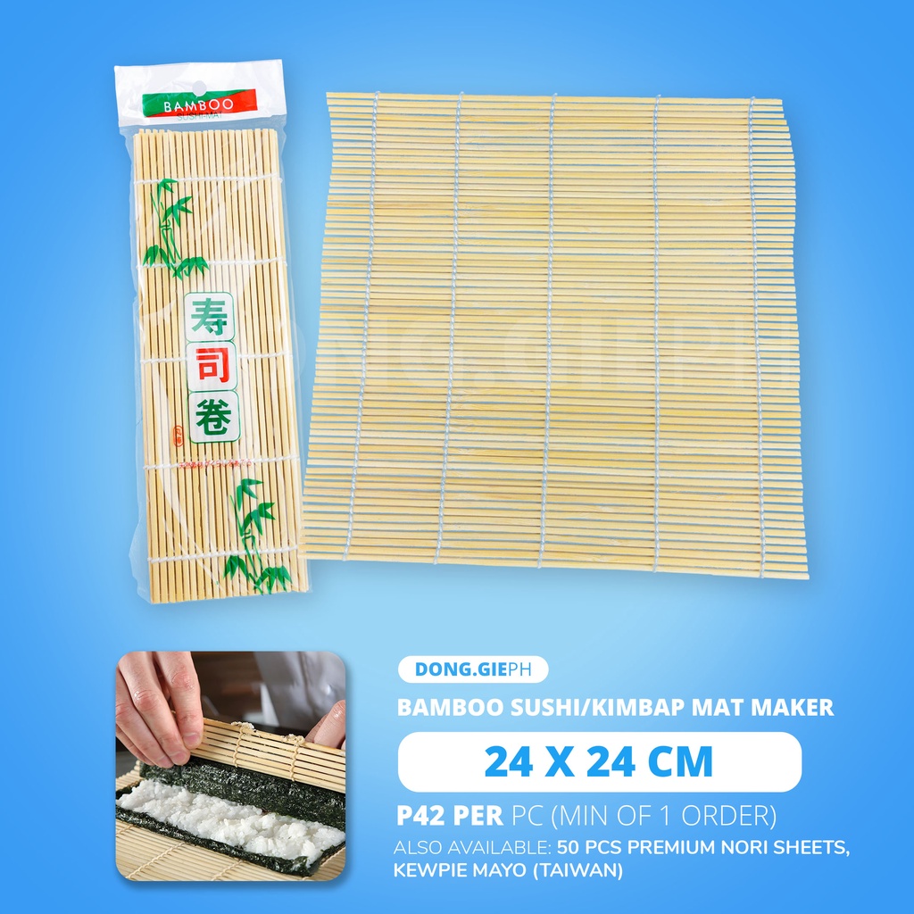 DONG.GIEPH [1 PC] Bamboo Sushi / Kimbap Mat Maker (Makisu) Shopee