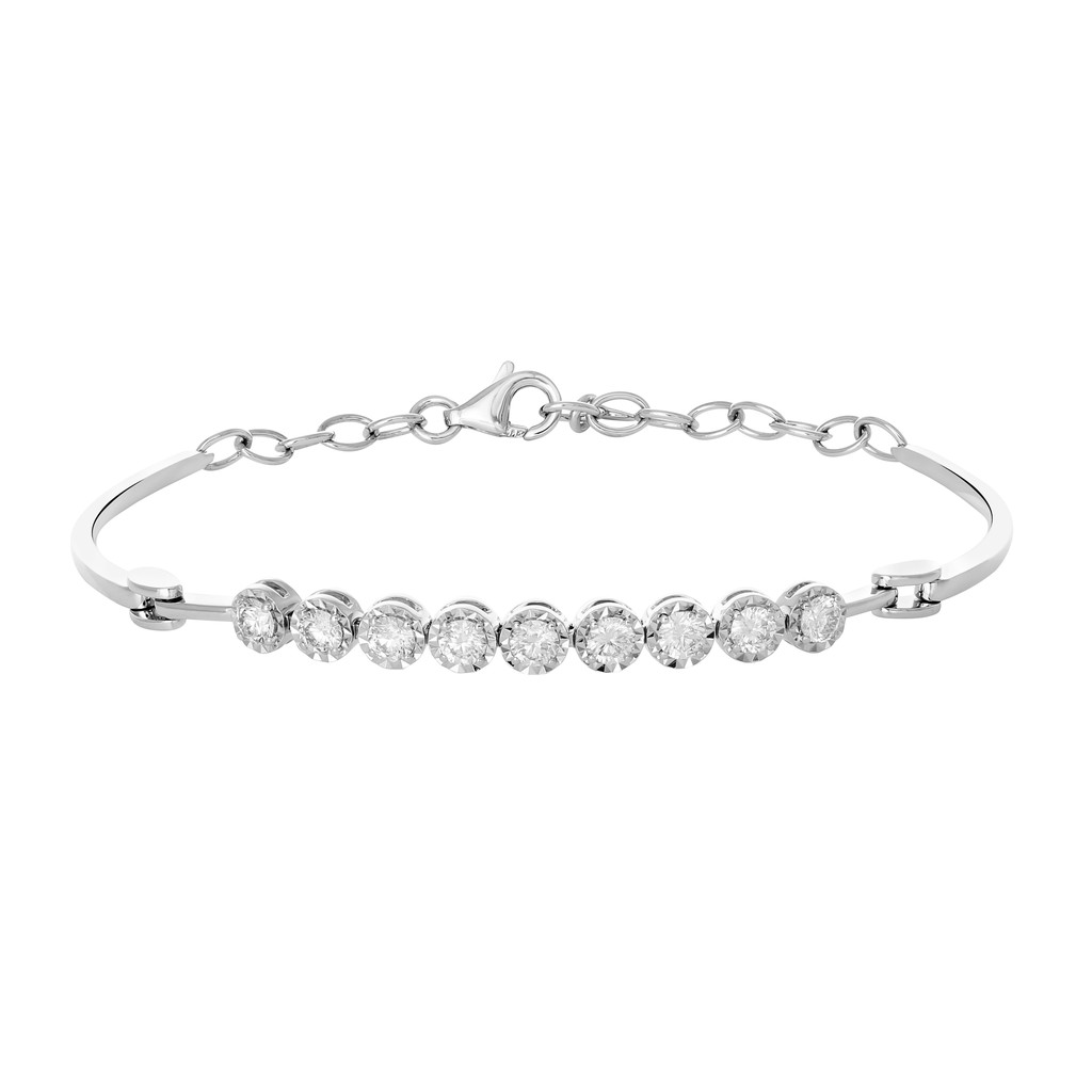 White gold and diamond on sale bracelet