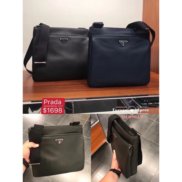 Prada mens sling discount bag