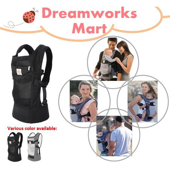 Ergobaby Performance Ventus Baby Carrier c w FREE Cotton Bib Shopee Singapore