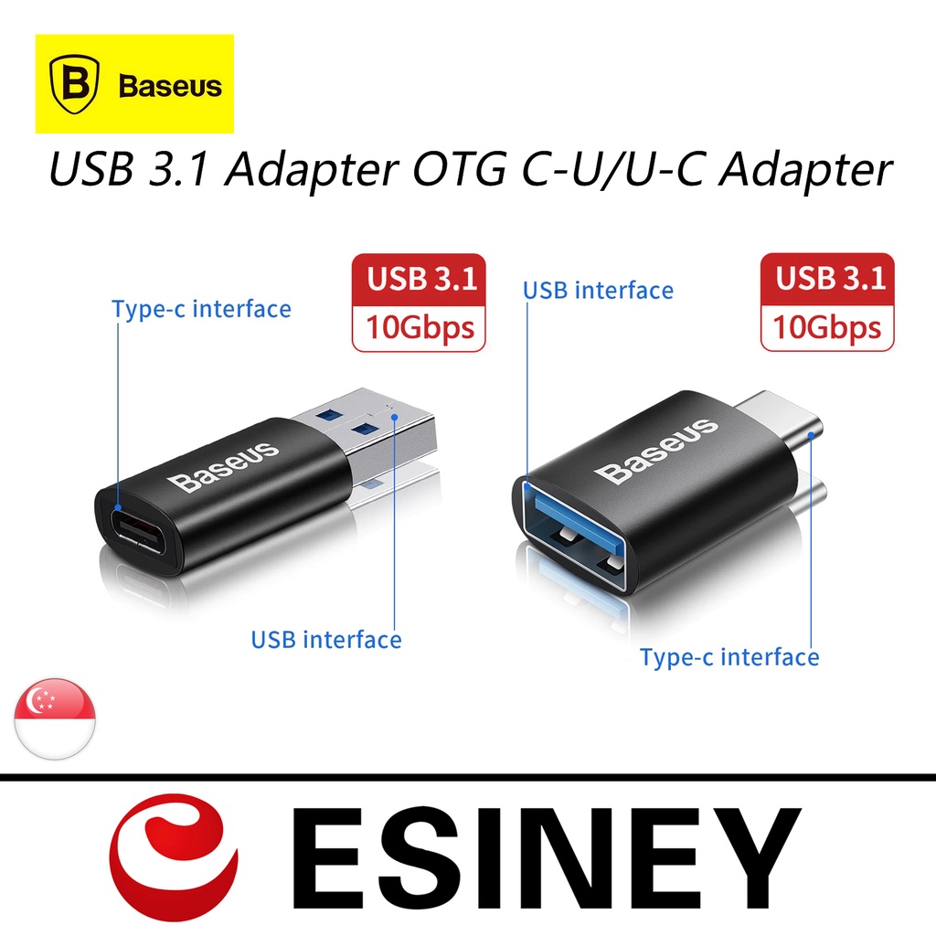 Baseus Type C Female To Usb Maleusb Female To Type C Maletype C To Usb A31usb 31 To Type C 5679