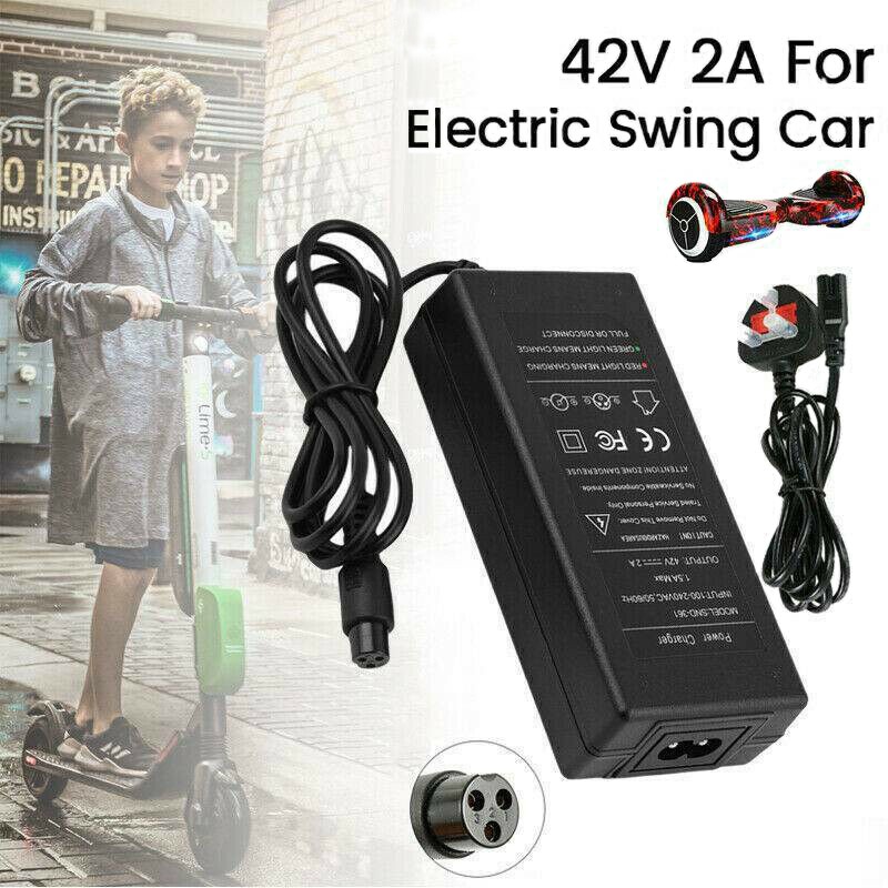 42v 2a Lithium Battery Charger, Fast Power Charging Adapter For 36v 2 