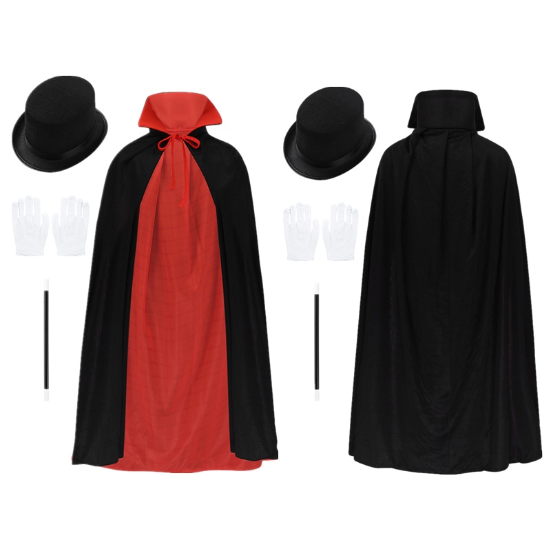 EOZY Light Up Witch Costume For Girls - Halloween Dress Up Set With Hat, Wand & Bag