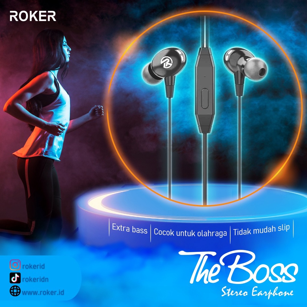 Handsfree/Earphone Roker The Boss - Gambar 2