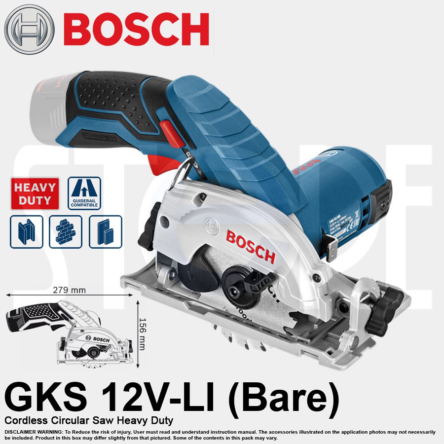 Bosch GKS 12V LI Professional Cordless Circular Saw Bare Tool