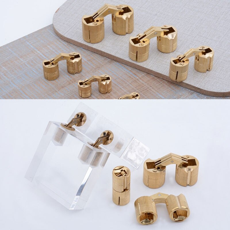 Bucket Concealed Hinge Copper Barrel Hinges Cylindrical Hidden Cabinet ...