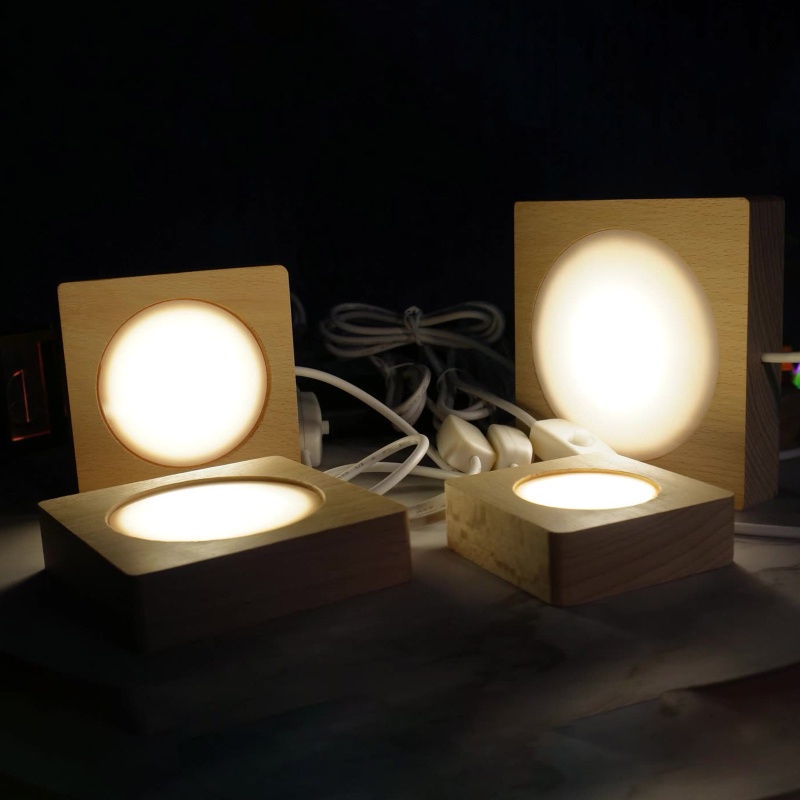 MG Light Display Base LED Display Base Crystal Glass Light Base Stand ...