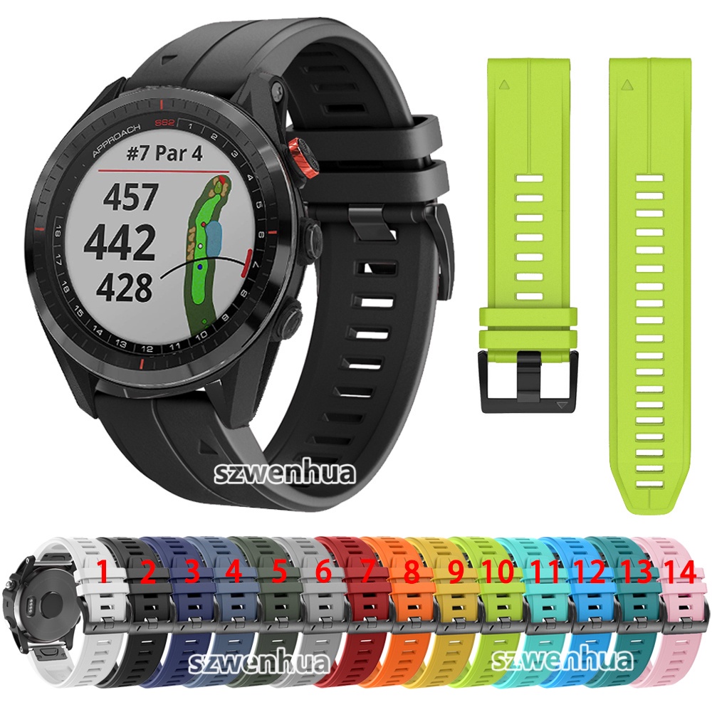 Garmin Approach S60 S62 Silicone Strap QuickFit Watch Band