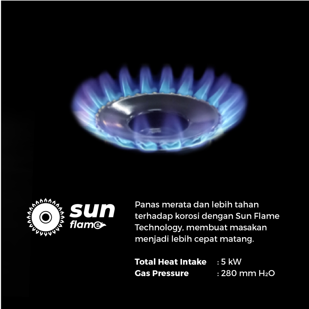 Maspion Kompor Gas 2 Tungku MKG-102 DGSF - Gambar 4