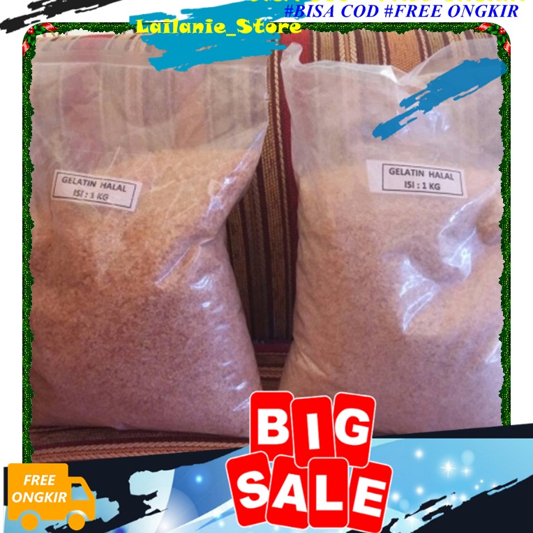Gelatin Powder Contents 1 Kg Halal Certificate MUI 1000Gr Original