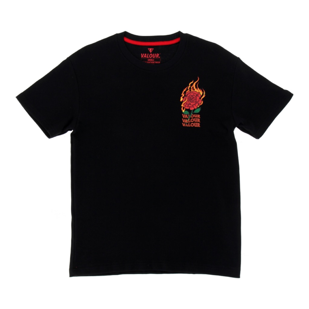 Valour ‘Flaming Rose’ Streetwear Clothing