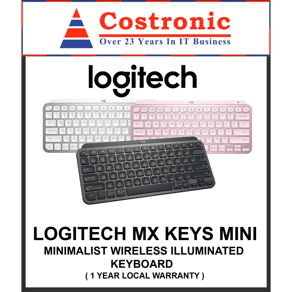  Logitech MX Keys Mini Wireless Illuminated Keyboard