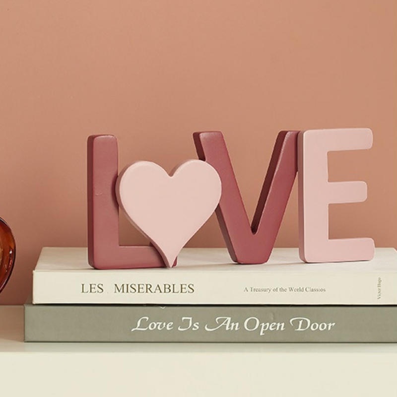 Home Decor Ornament Decor Living Room Mini Nordic Style Decoration Bedroom Item Thing Wall Mounted Wooden Decorative Luxuriy Display Rustic English Letter Wood Home Love Welcome 北欧风字母挂饰家居客厅电视背景墙面装饰儿童卧