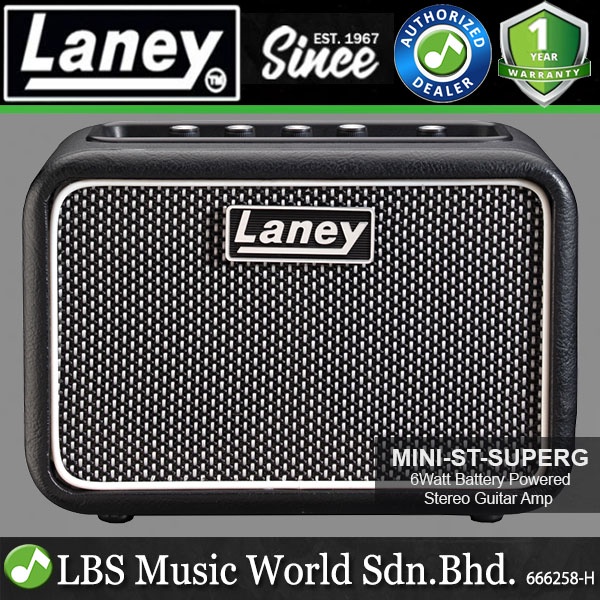 Laney MINI-ST-SUPERG 6 Watt 2x3 Inch Battery Amp Powered Guitar ...