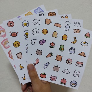 Korean Stationery Sticker Warm Home Household Display Food Stuff Sticker  Diary Album Scrapbooking Diy Craft Handmade