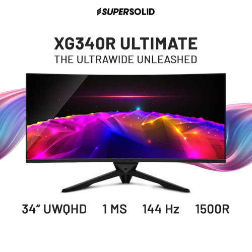 SuperSolid XG340R Ultimate 34 144Hz Curved Ultrawide 21:9 WQHD [3440 x ...