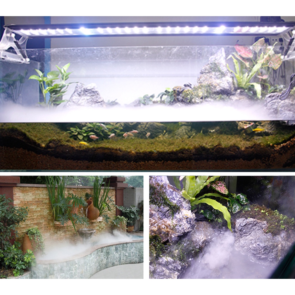 DC 24V/1A Mini Humidifier Aquarium Fish Tank Ultrasonic Humidifier Mist Maker Fogger Indoor