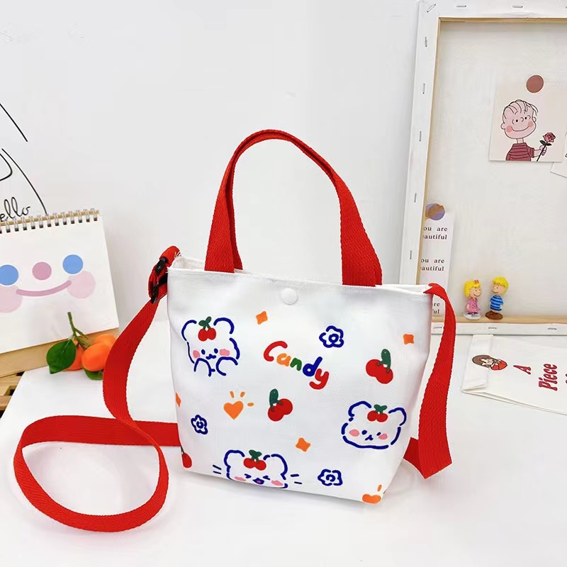 (Wholesale price) Cute cartoon printed bag, girls and boys, casual gift ...