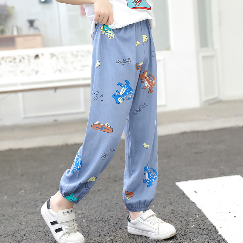 2-11Years Fashion Boys Girls Summer Printed Pants Kids Anti