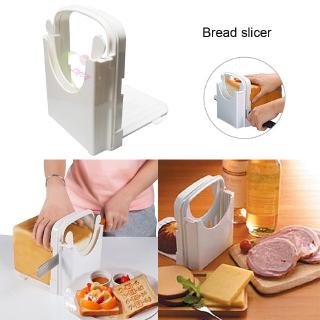 Bread Slicer Toast Cutting Adjustable Roast Loaf Slicer Cutter Foldable  Compact Toast Slicing Machine Plastic Bread Slicer for Homemade Bread  Foldable