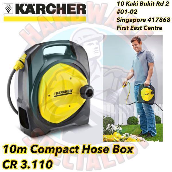 Karcher CR3.110 10m Compact Water Hose Box / Garden Hose Reel Shopee Singapore