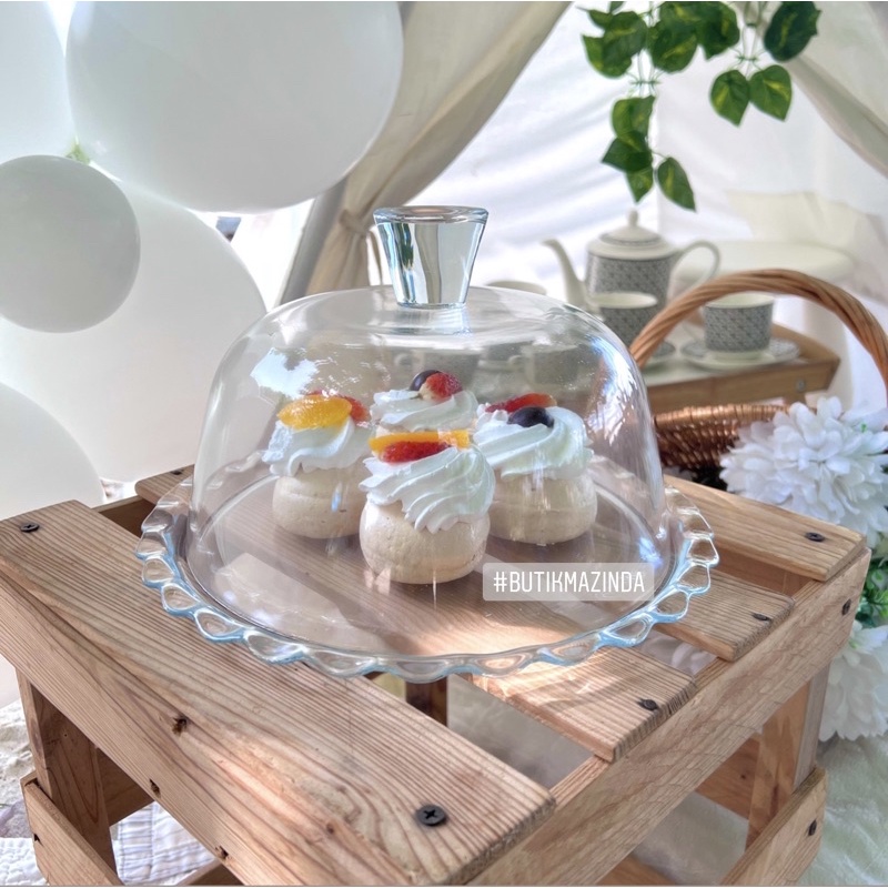 10.5 inch Patisserie cake dome set / cake container / pudding container ...
