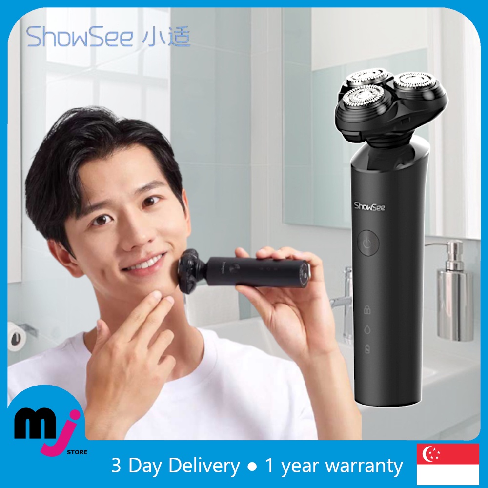 [1 YEAR WARRANTY] Xiaomi Showsee F1 Tri-Blade Electric Shaver For Men ...