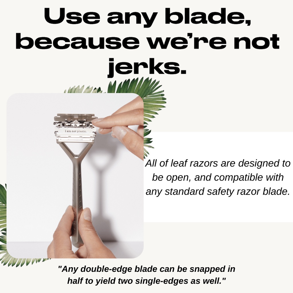Leaf Shave The Leaf Razor - Chrome | Shopee Singapore