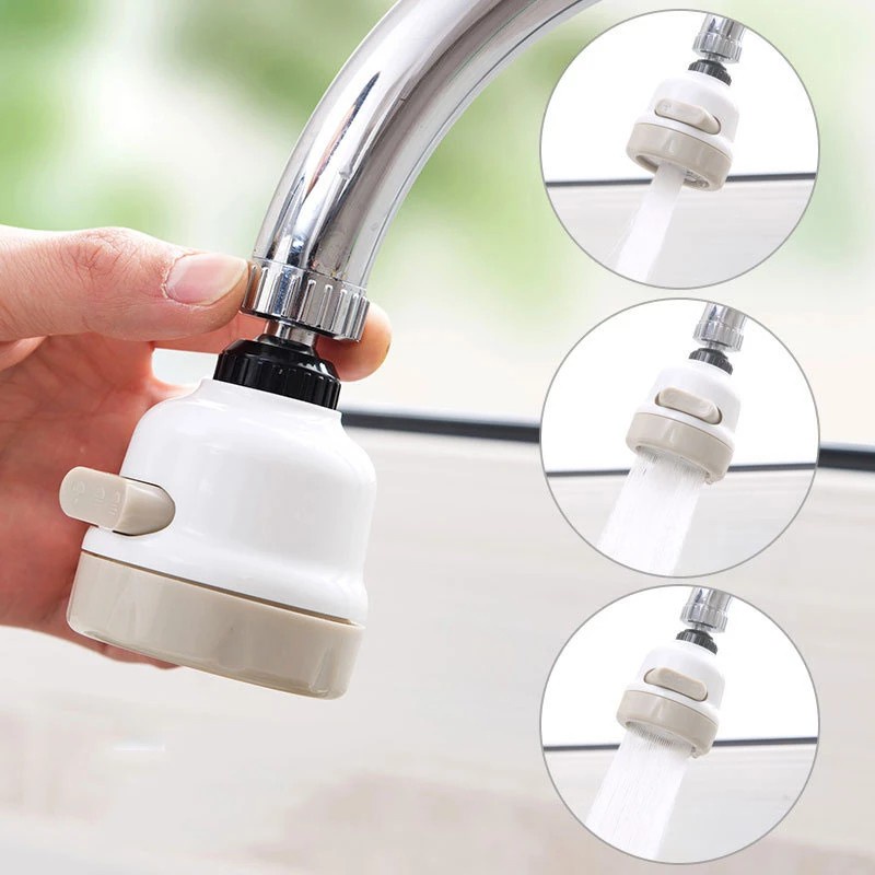 360 Degree Rotatable Moveable Spray Head Tap, 3 Modes Kitchen Tap ...
