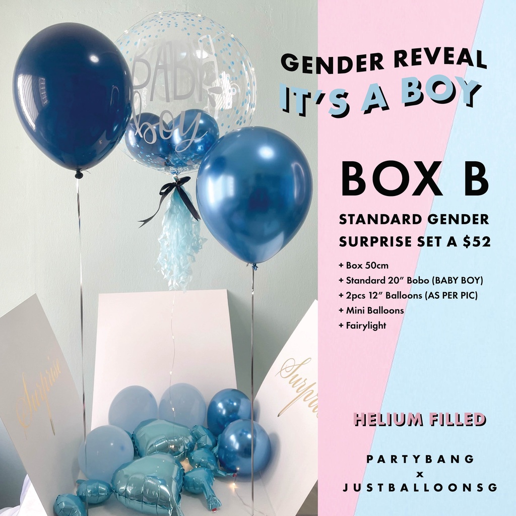 Giant Gender Reveal Balloon Box 