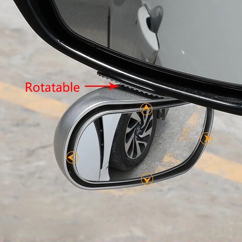 1Pc Universal Car Mirror 360° Adjustable Wide Angle Side Rear Mirrors ...