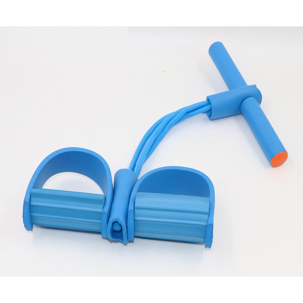 Banda De Resistencia Elástica Con Asas - 4 Tubos, Multifuncional Para Abdominales, Brazos Y Piernas, Ideal Para Casa Y Viaje