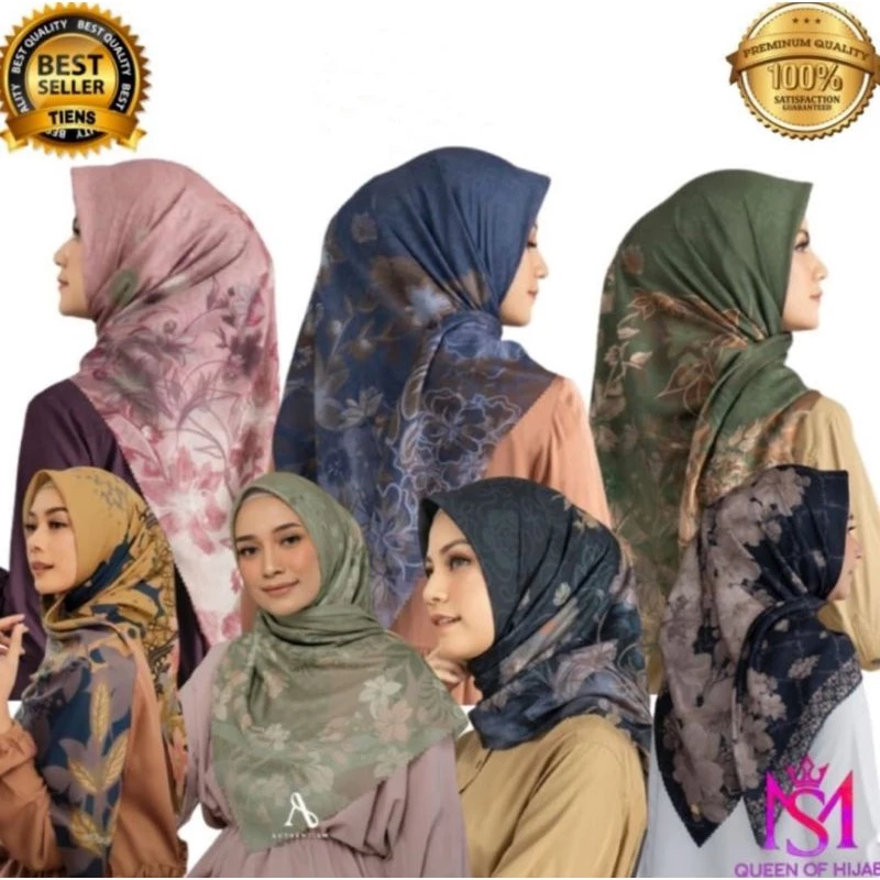 Hijab Segi Empat Denay / Hijab Voal Motif Lasercut