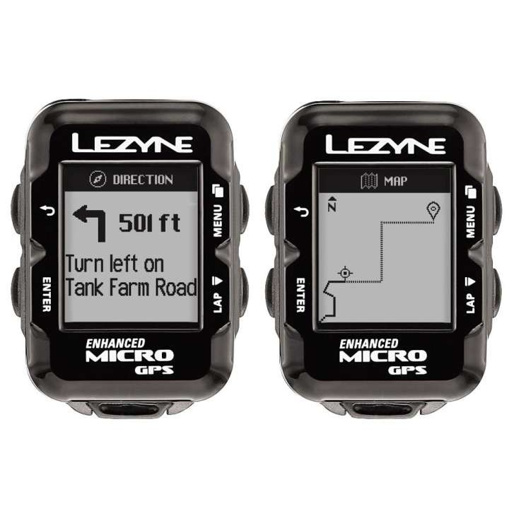 Lezyne Micro GPS Bike Computer with Speed/ Cadence/ HR Sensor Bundle ...