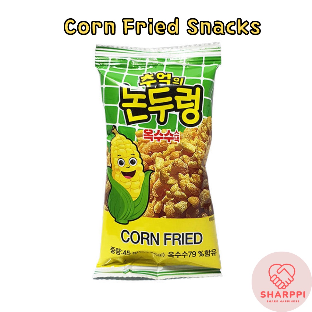 [Korean Snacks] Nondurung Nostalgic Corn Fried Snacks Korean Popular
