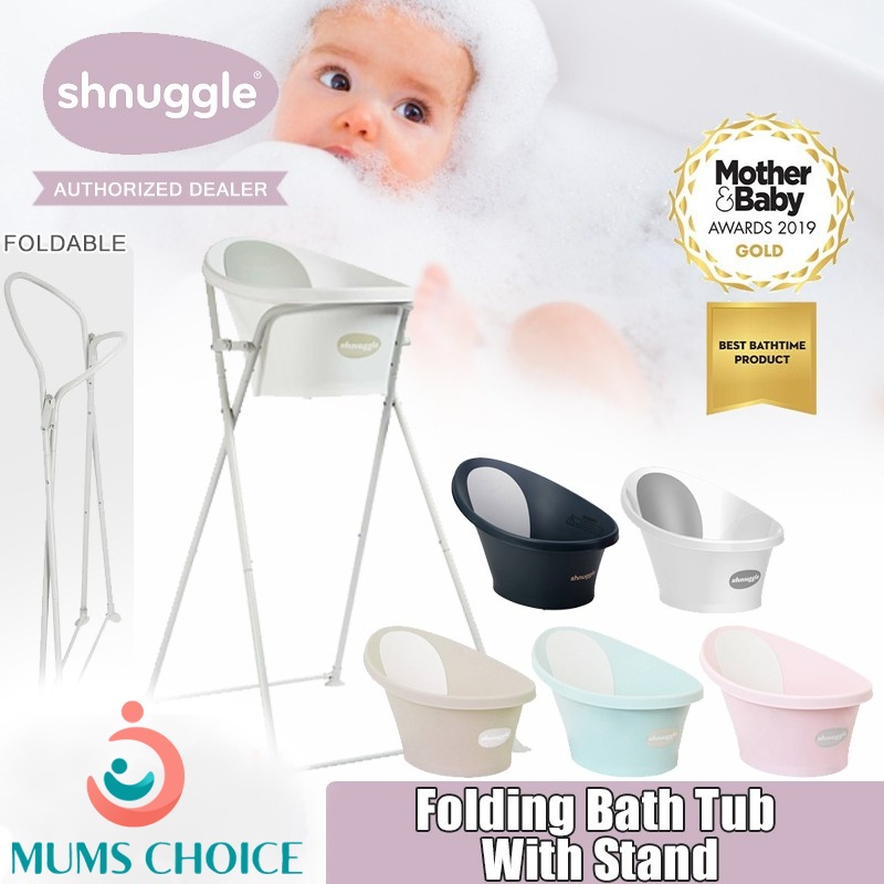 Shnuggle Folding Bath Tub Bath Tub with Stand Shopee Singapore
